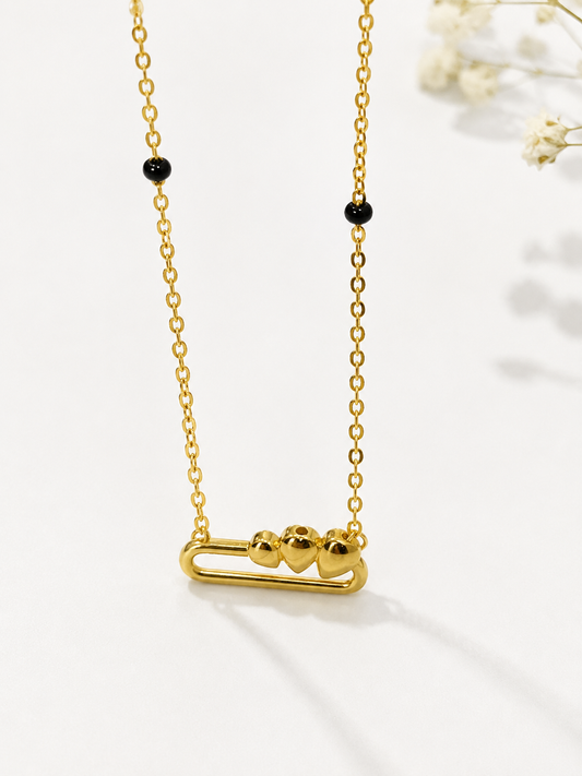 9K Gold Geometric Bead Mangalsutra