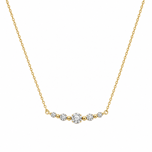 Demi Fine Cubic Zirconia Station Necklace