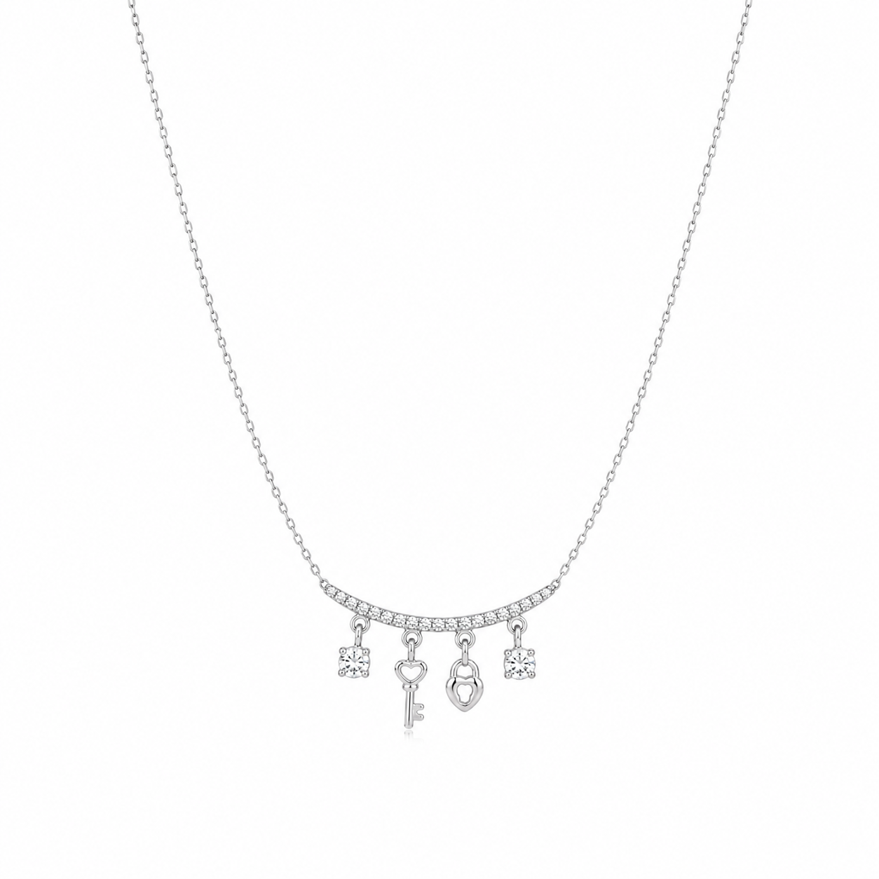 Silver Lucky Charm Necklace
