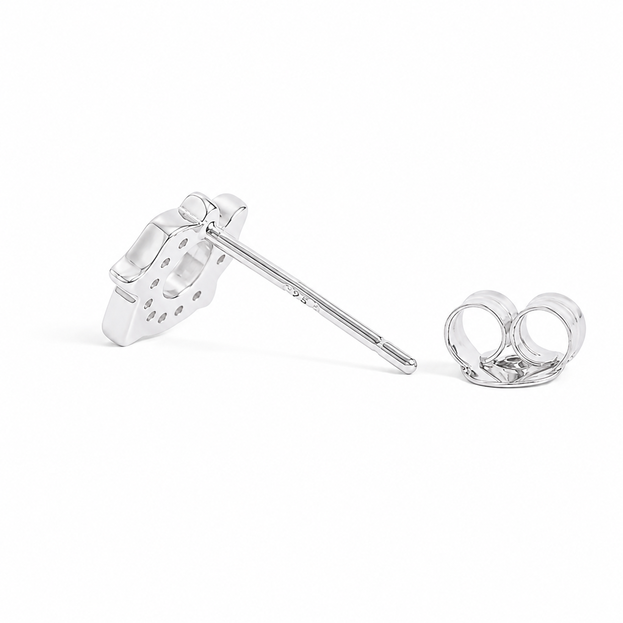 Silver Celeste Swirl Spark Studs