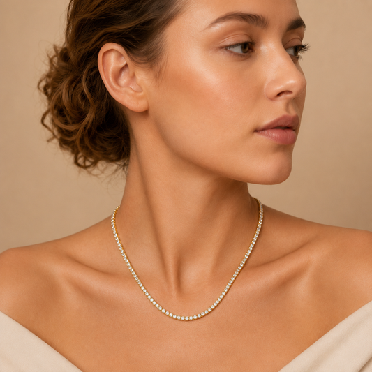 Demi Fine Classic Tennis Necklace