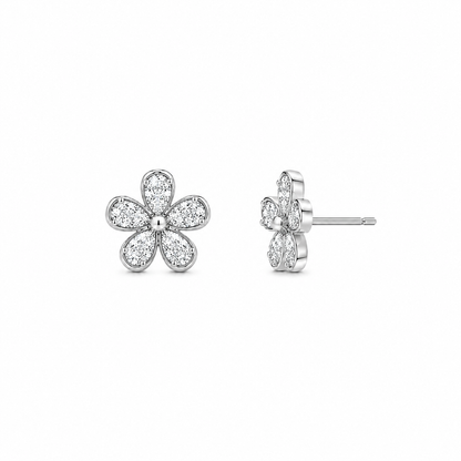 Bloom Flower Stud Earrings