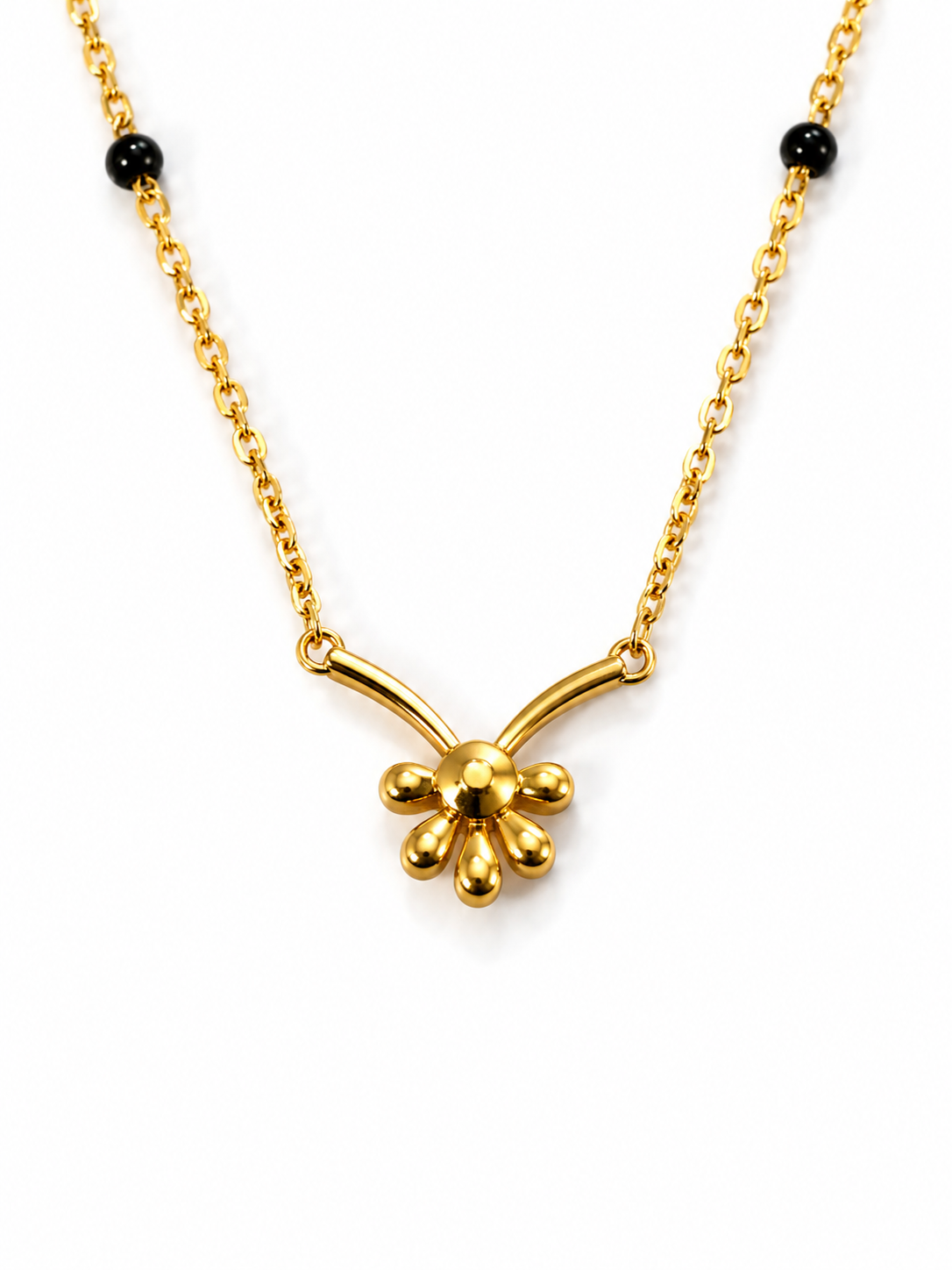 9 Karat Gold Floral Mangalsutra