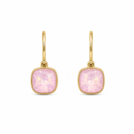 Demi Fine Blush Quartz Drop Earrings