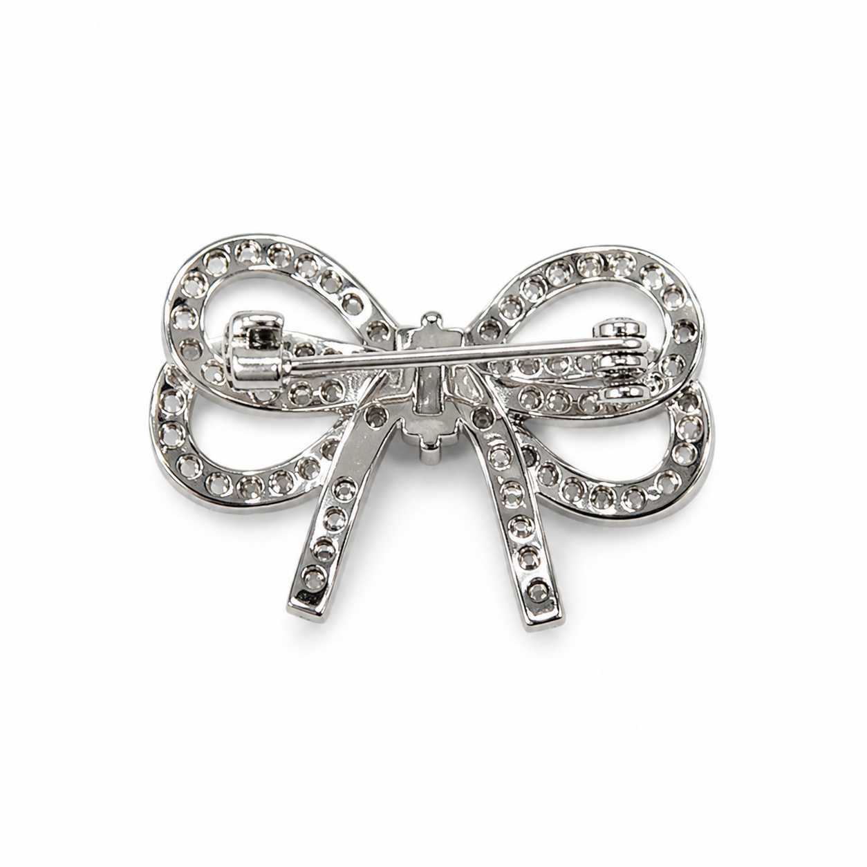 925 Silver Ribbon Spark Brooch