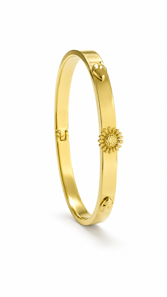 Demi Fine Floral Cuff Bracelet