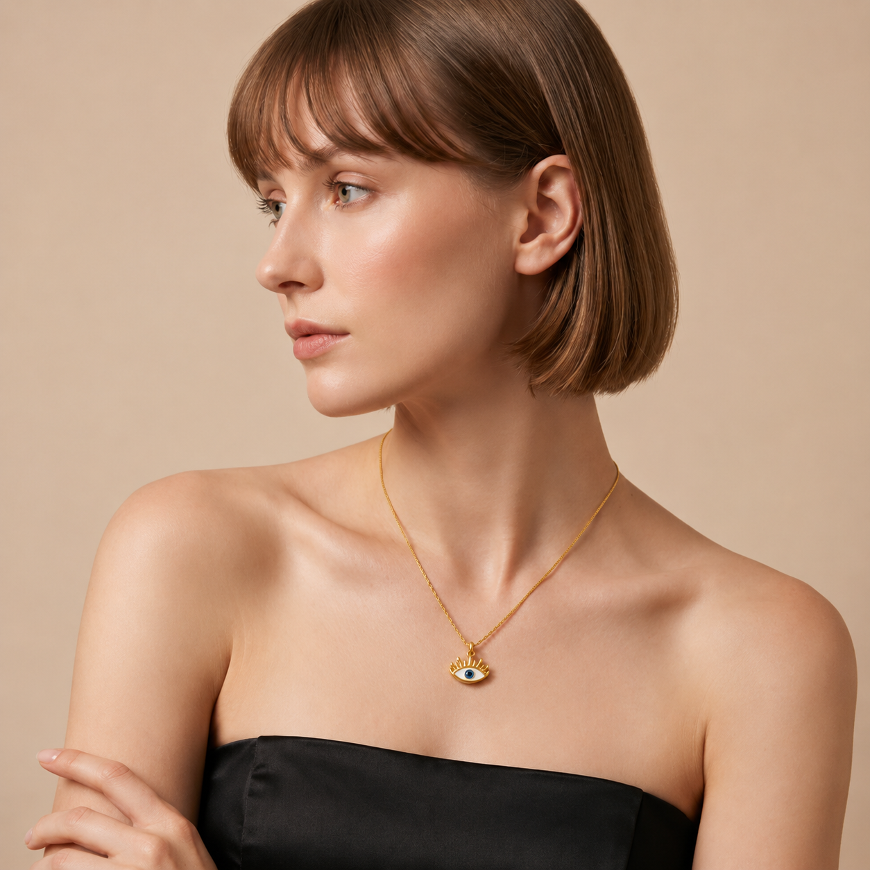 Demi Fine Evil Eye Protection Necklace