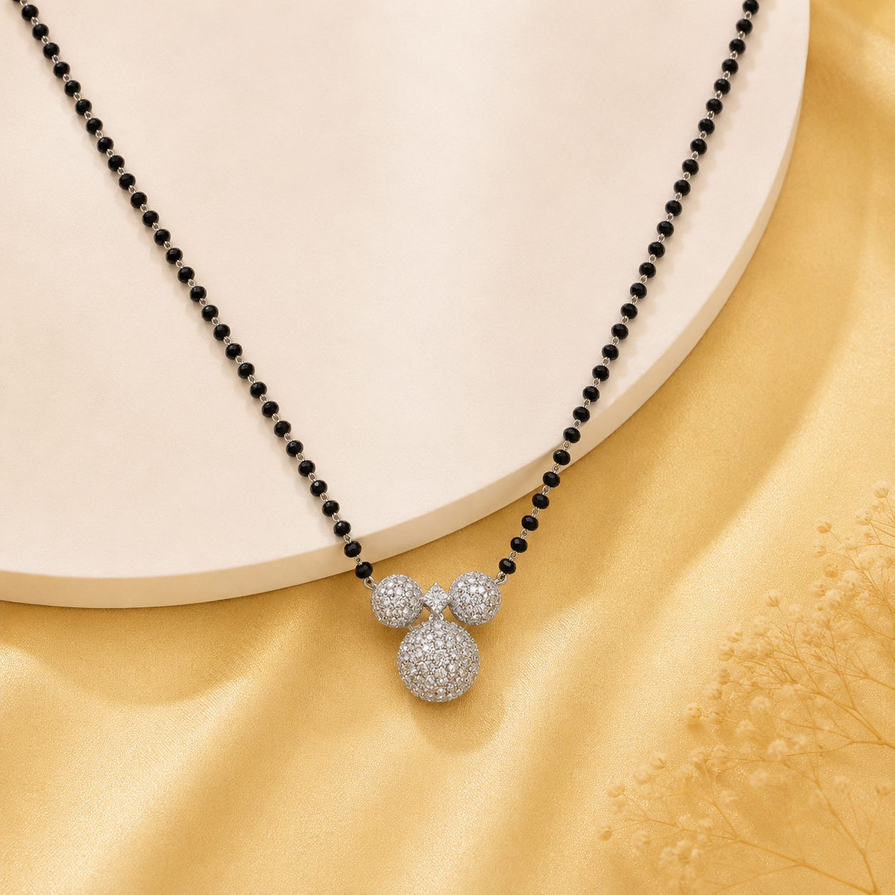 Silver Celestial Trio Mangalsutra