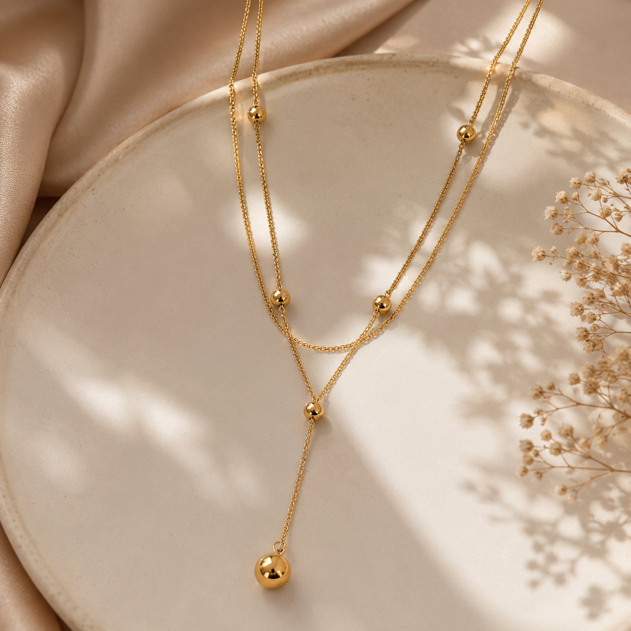 Demi Fine Celeste Layered Drop Necklace