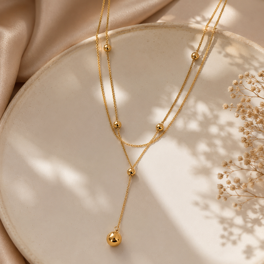 Demi Fine Celeste Layered Drop Necklace