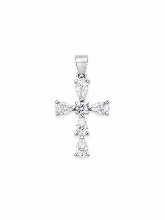 925 Silver Divine Glow Cross Pendant