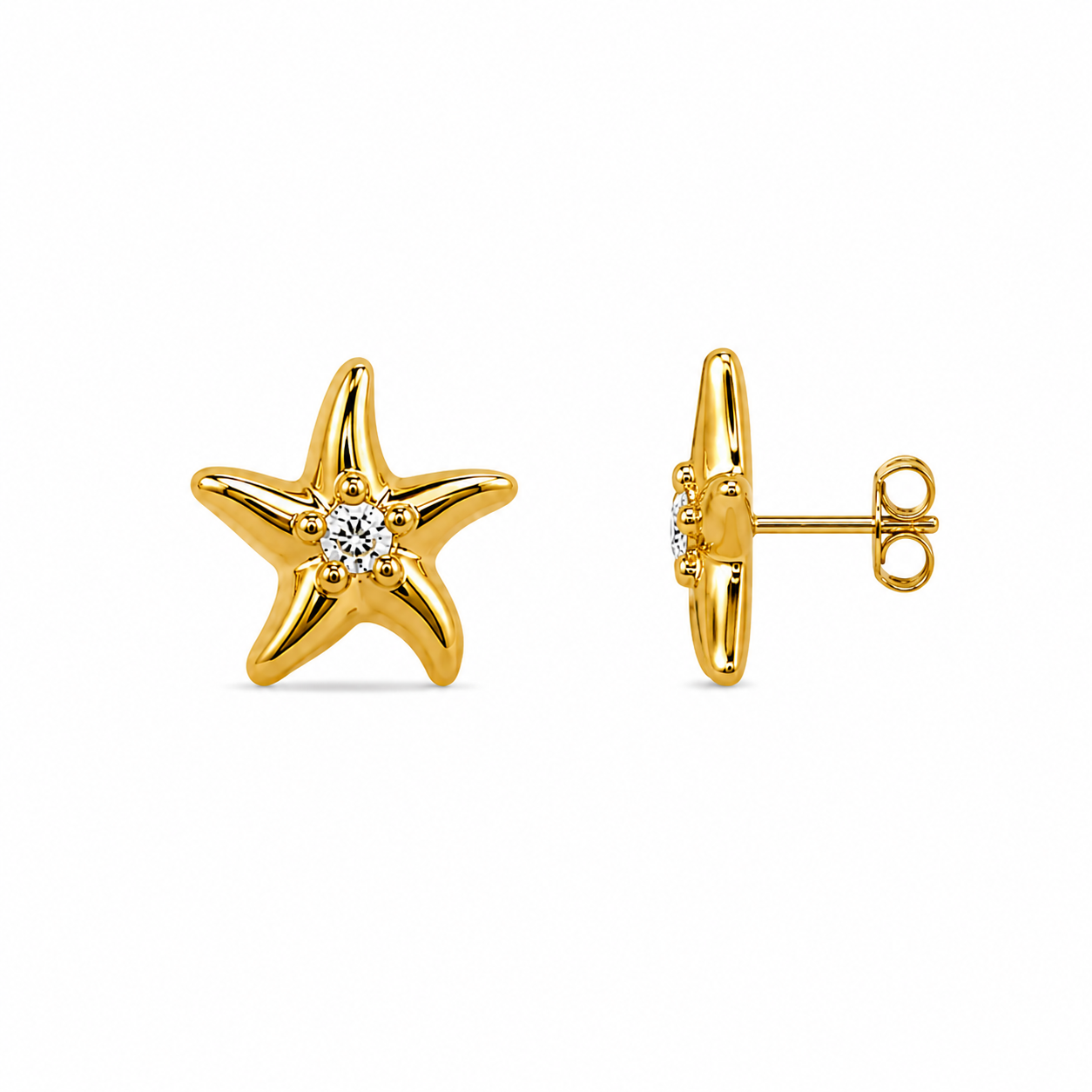 Demi Fine Celestial Star Stud Earrings