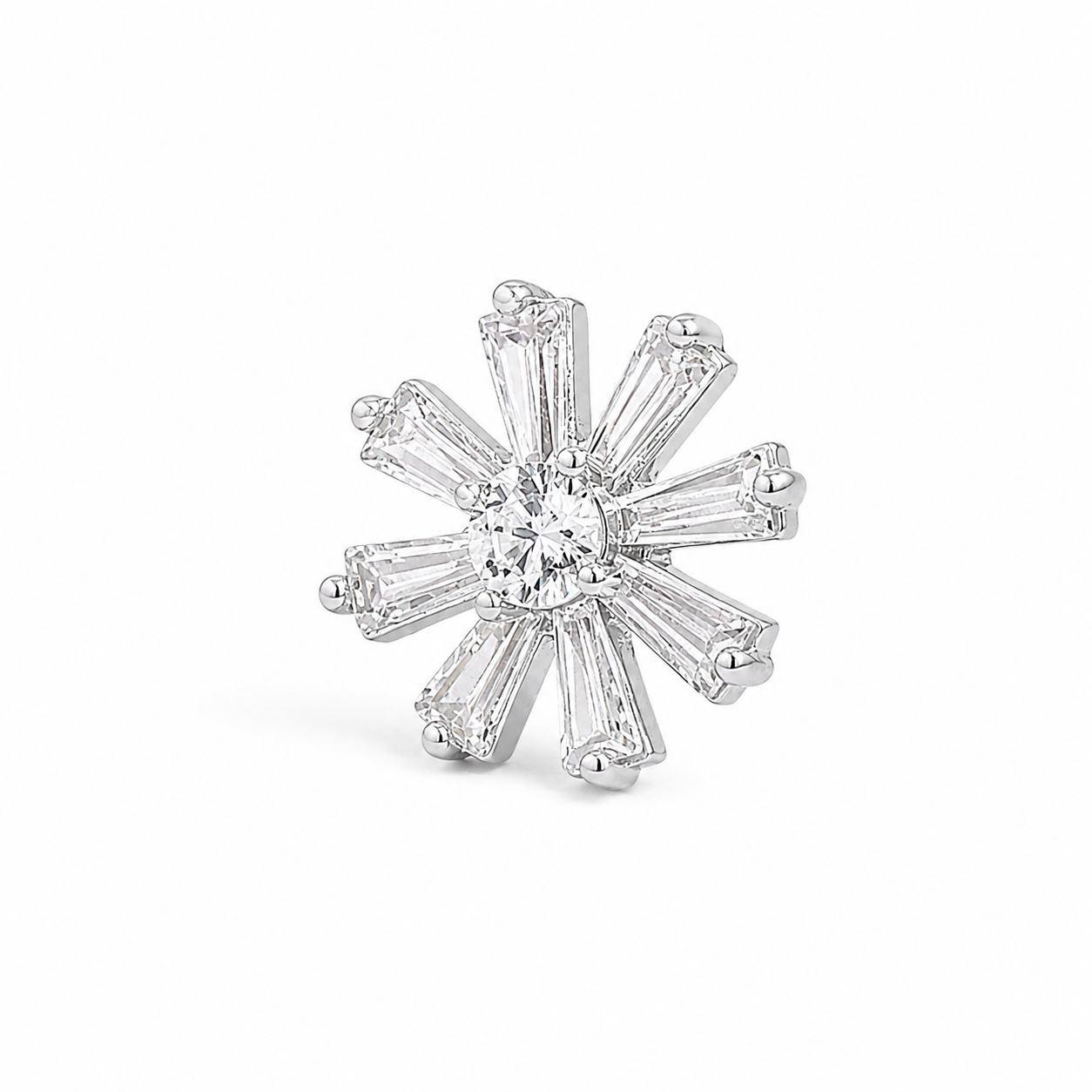 Silver Radiant Petal Spark