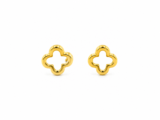 Openwork 9K Gold Earrings