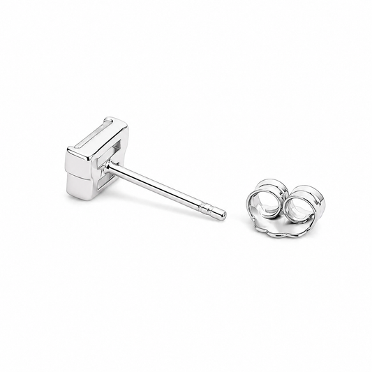 Silver Urban Bar Studs