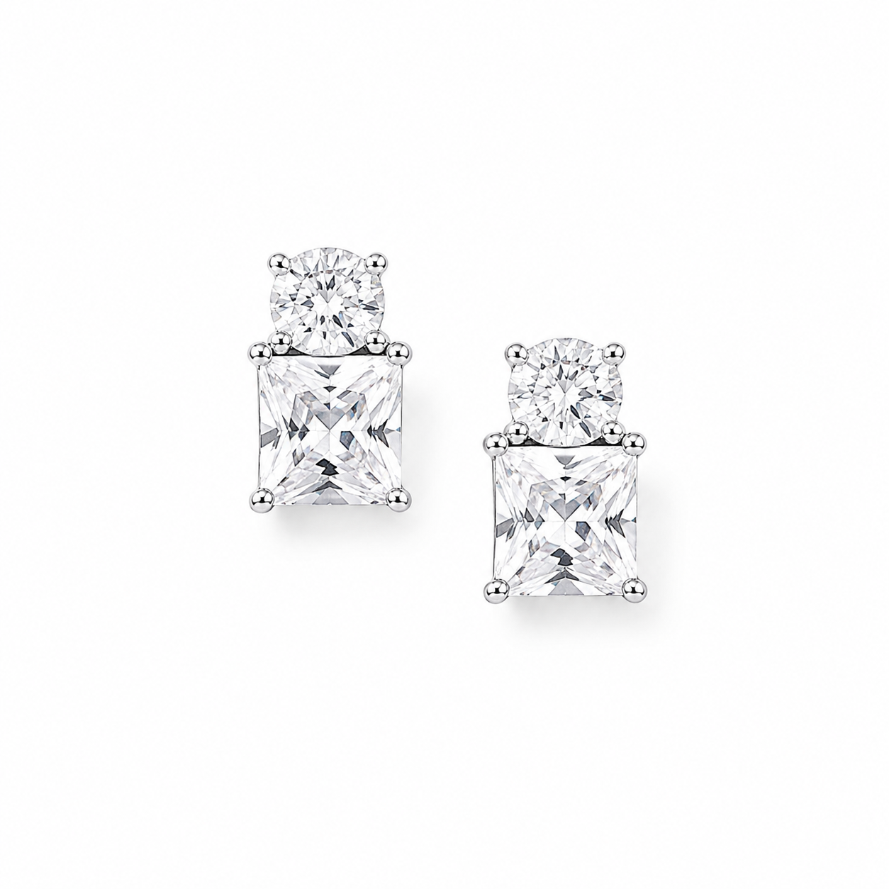 Silver AuraStack Crystal Tops