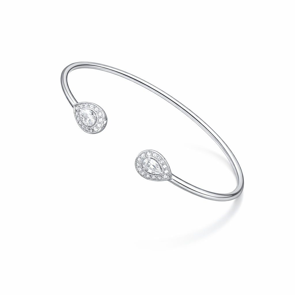 Crystal Raindrop Duo cuff