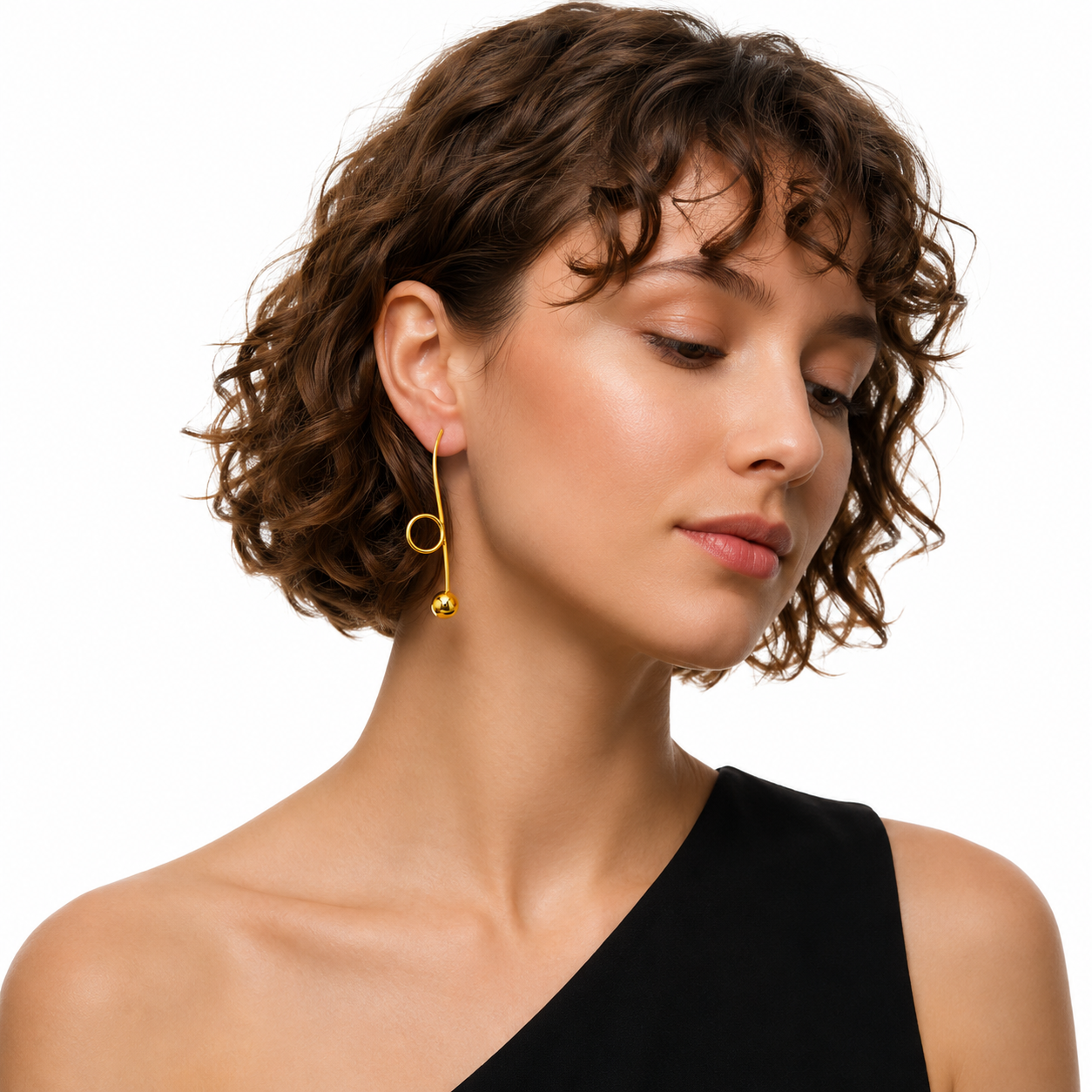 Demi Fine Orbit Threader Earrings