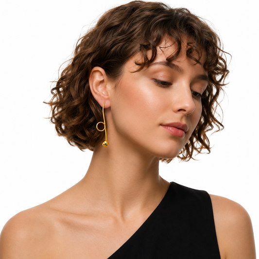Demi Fine Orbit Threader Earrings