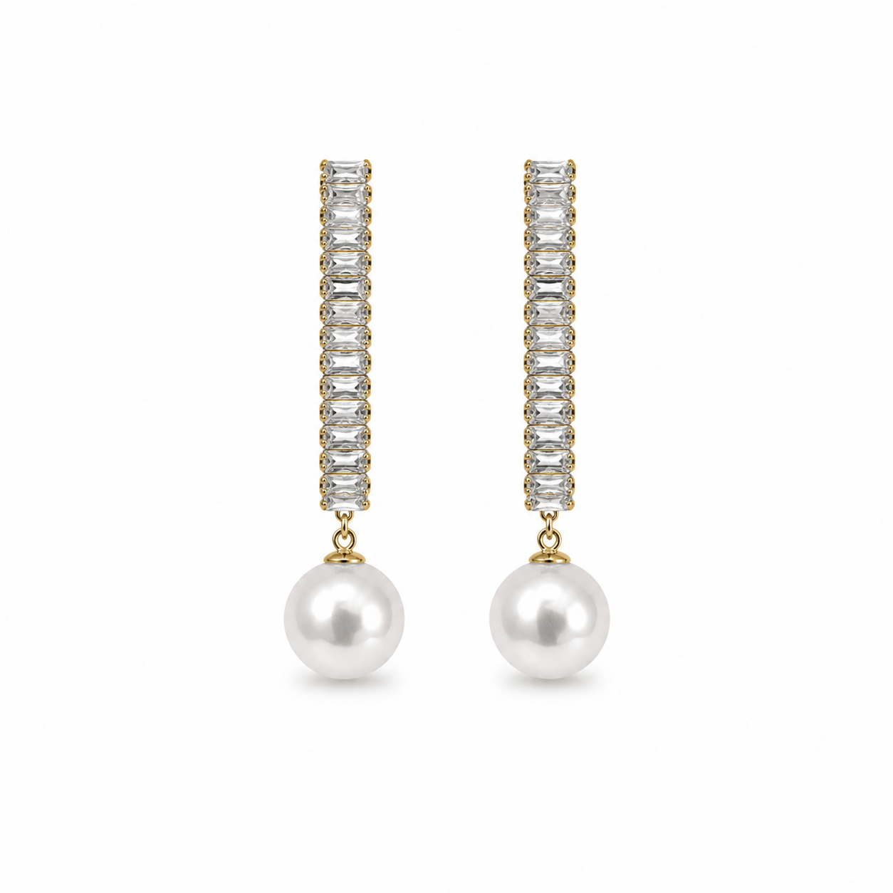 Demi Fine Celeste Pearl & Crystal Drop Earrings