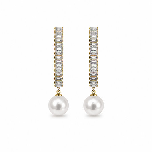 Demi Fine Celeste Pearl & Crystal Drop Earrings