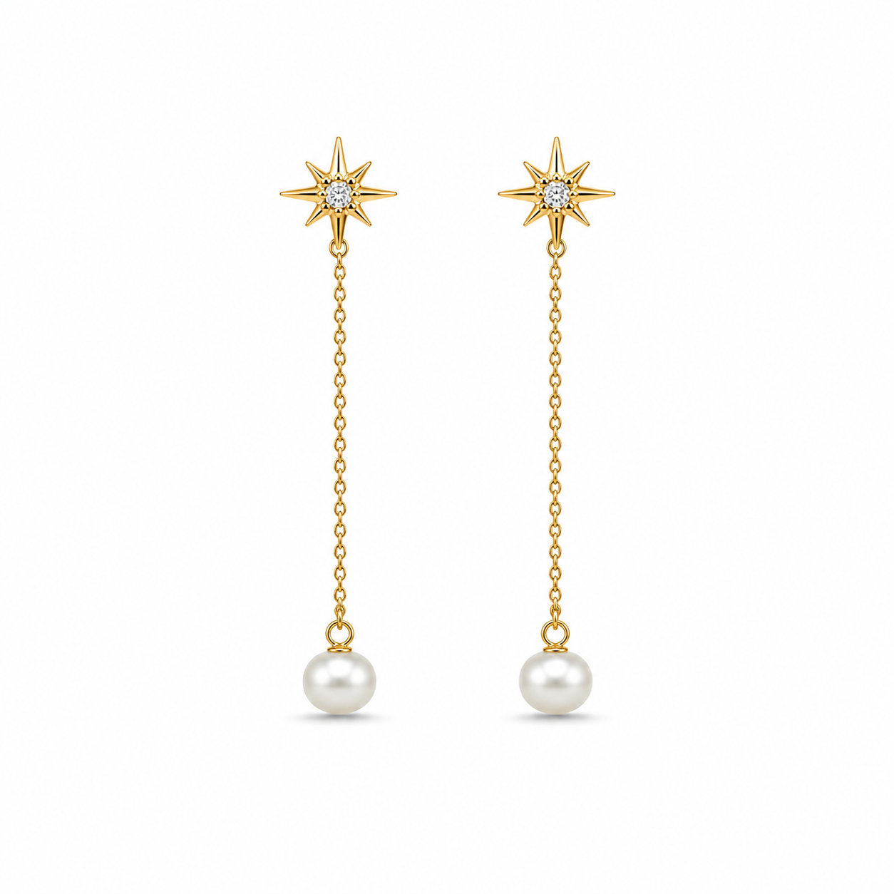 Demi Fine Celestial Pearl Drop Earrings