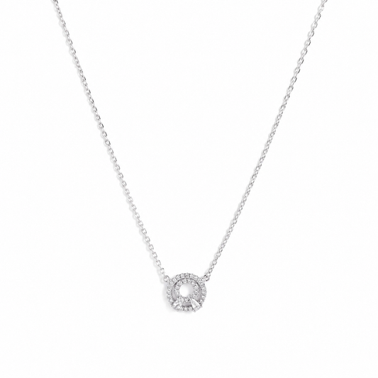 Silver Luxe Circle of Love Sterling Silver Necklace