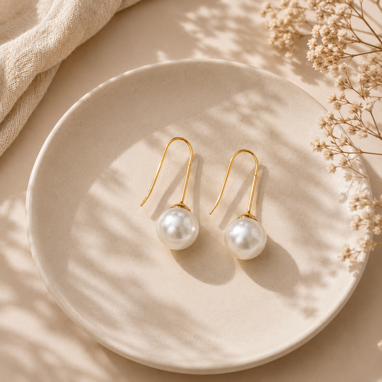 Demi Fine Classic Pearl Drop Earrings