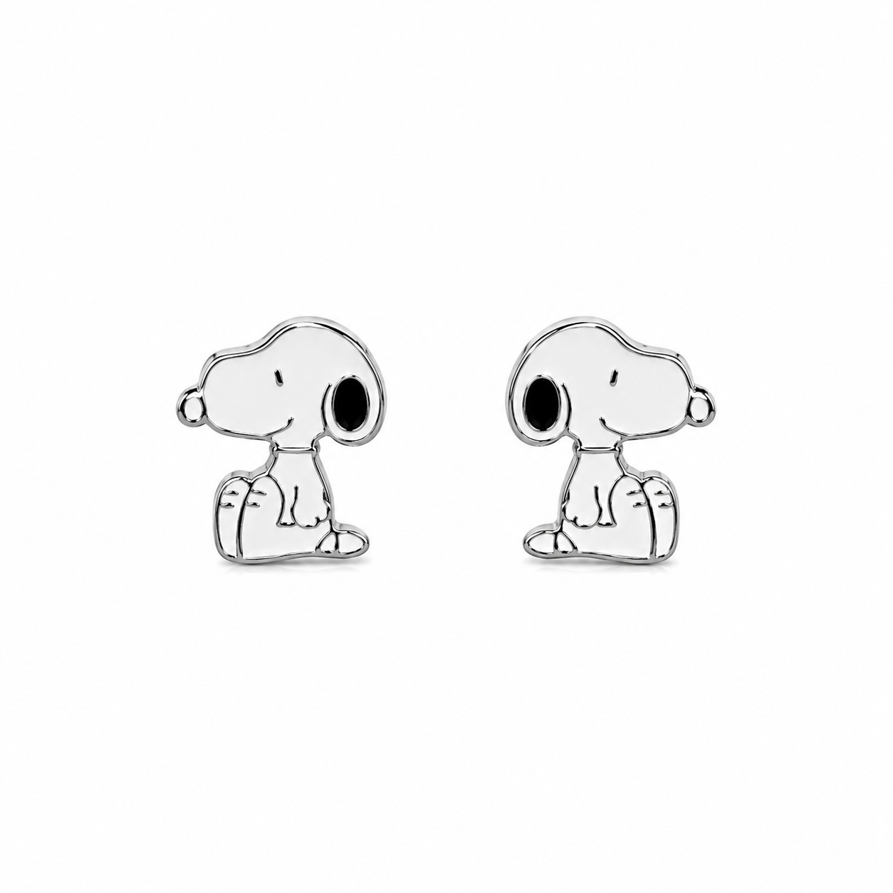 925 Silver Snoopy Kids Stud Earrings