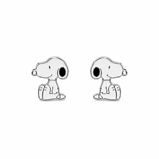 925 Silver Snoopy Kids Stud Earrings
