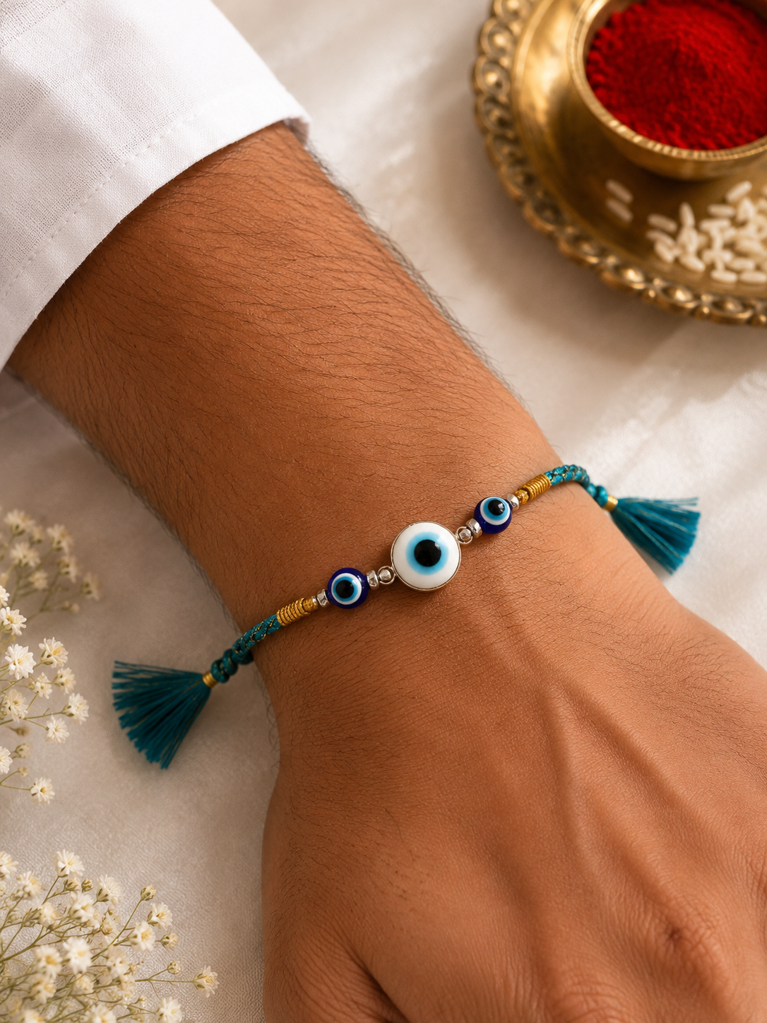 Triple Evil Eye Rakhi