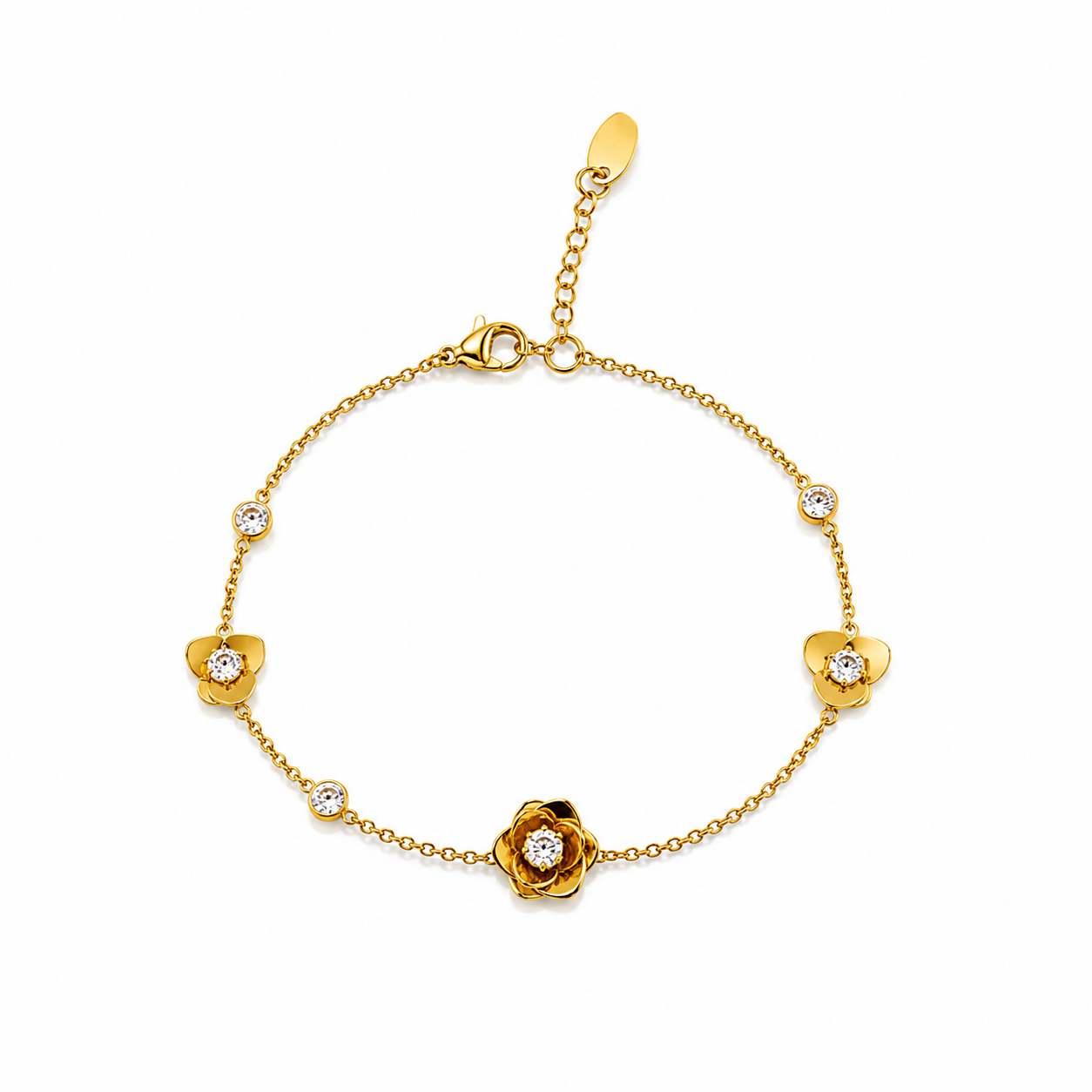 Demi Fine Blossom Charm Bracelet