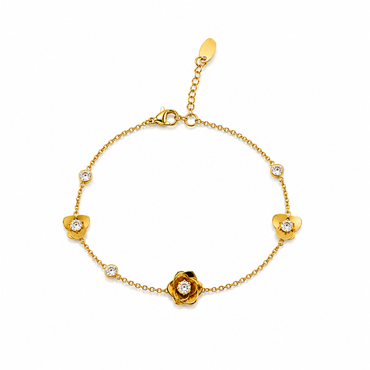 Demi Fine Blossom Charm Bracelet