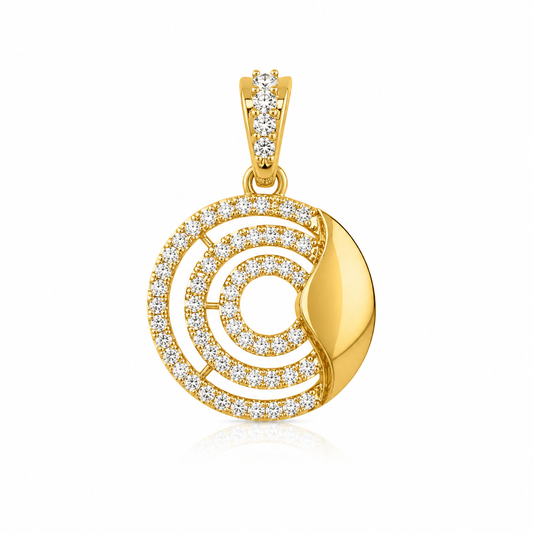 Celestial Spiral 9 Karat Gold Pendant