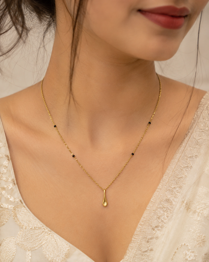 9K Gold Minimal Drop Mangalsutra