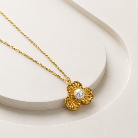 Demi Fine Pearl Blossom Pendant Necklace
