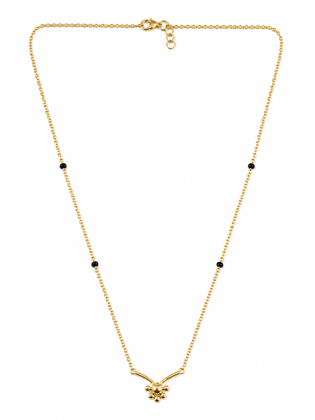 9 Karat Gold Floral Mangalsutra