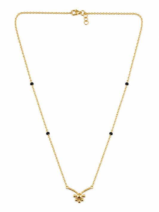 9 Karat Gold Floral Mangalsutra