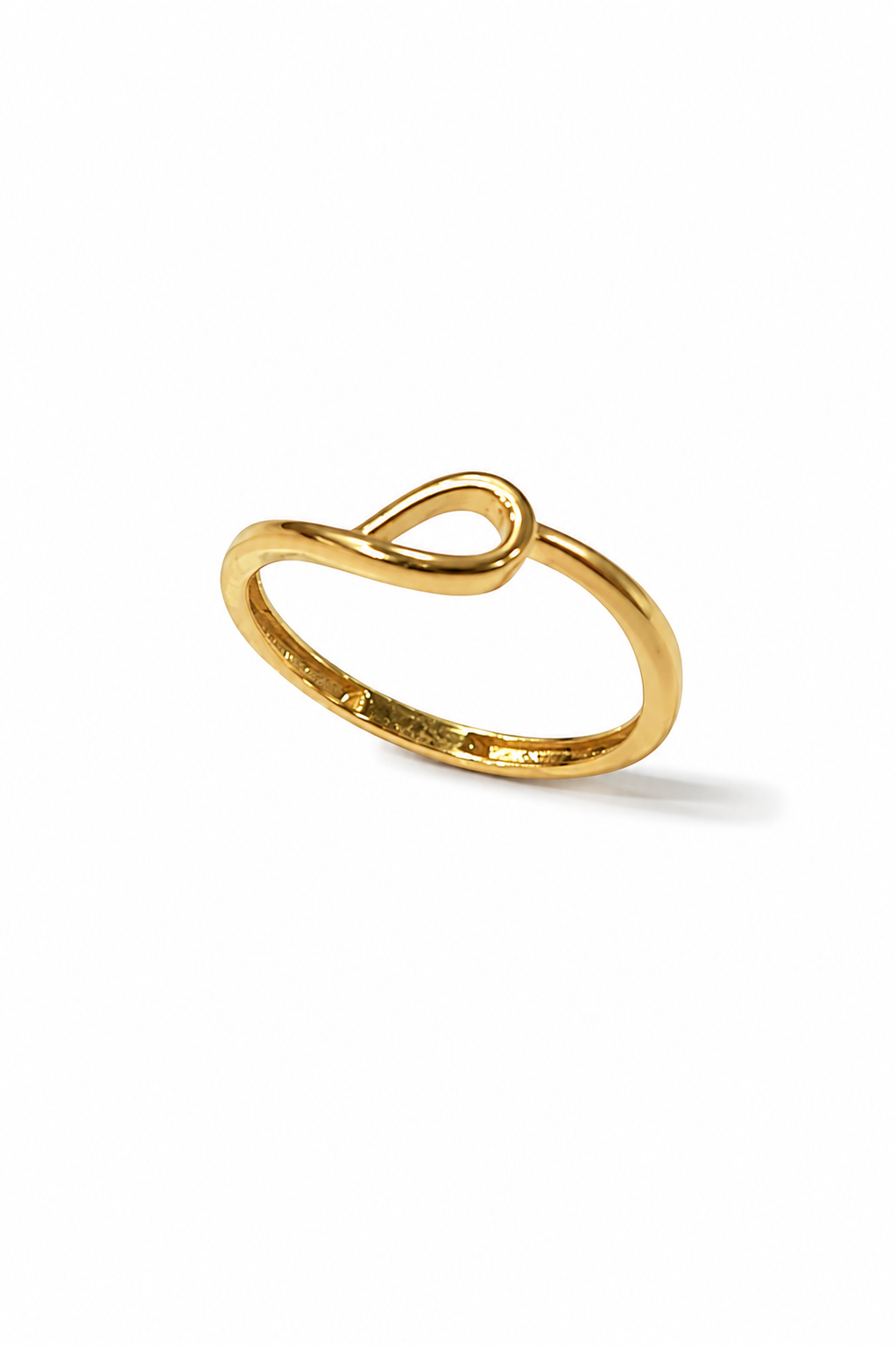 9K Gold Infinity Loop Minimal Ring (Size -12)
