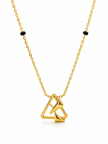 9 Karat Gold Mangalsutra Modern Triangle