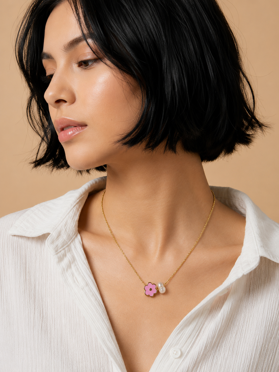 Demi Fine Blossom Pearl Necklace
