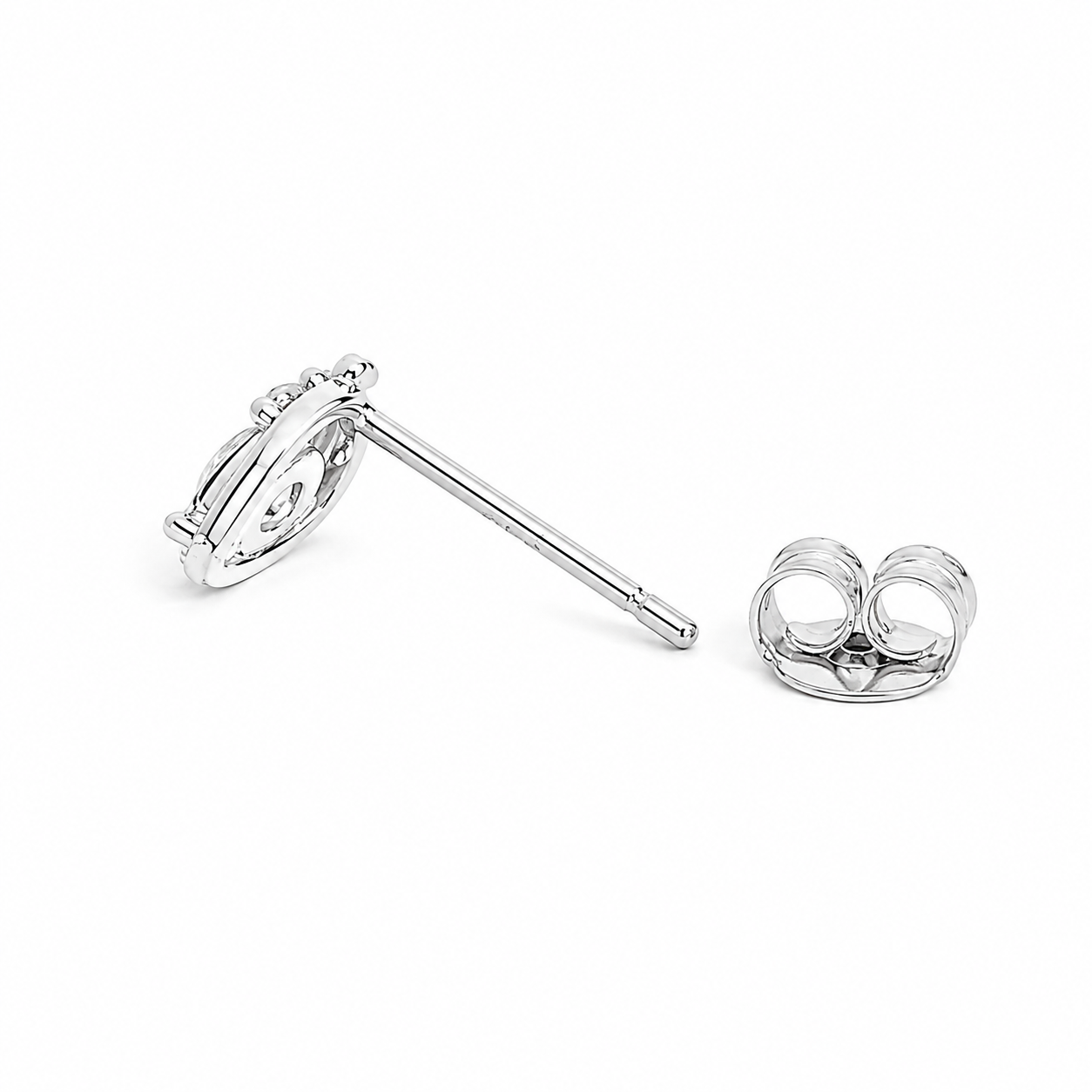 Silver Delicate Strawberry Spark Stud