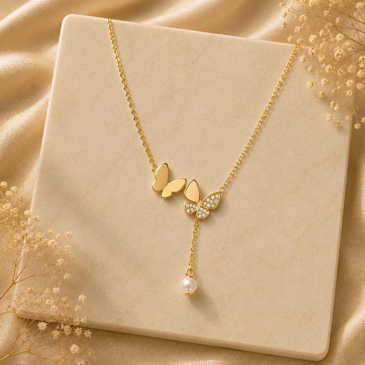Demi Fine Flutter Pearl Necklace