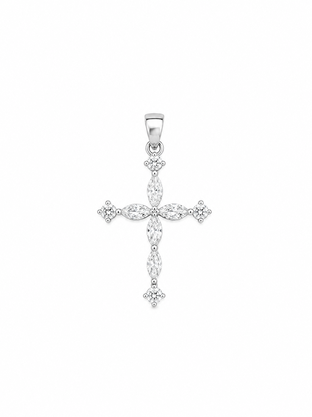 925 Silver Aurora Shine Cross Pendant