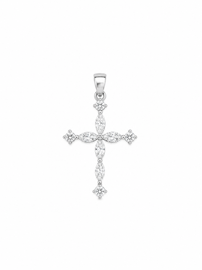 925 Silver Aurora Shine Cross Pendant