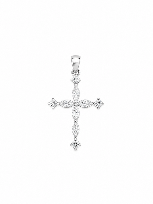 925 Silver Aurora Shine Cross Pendant