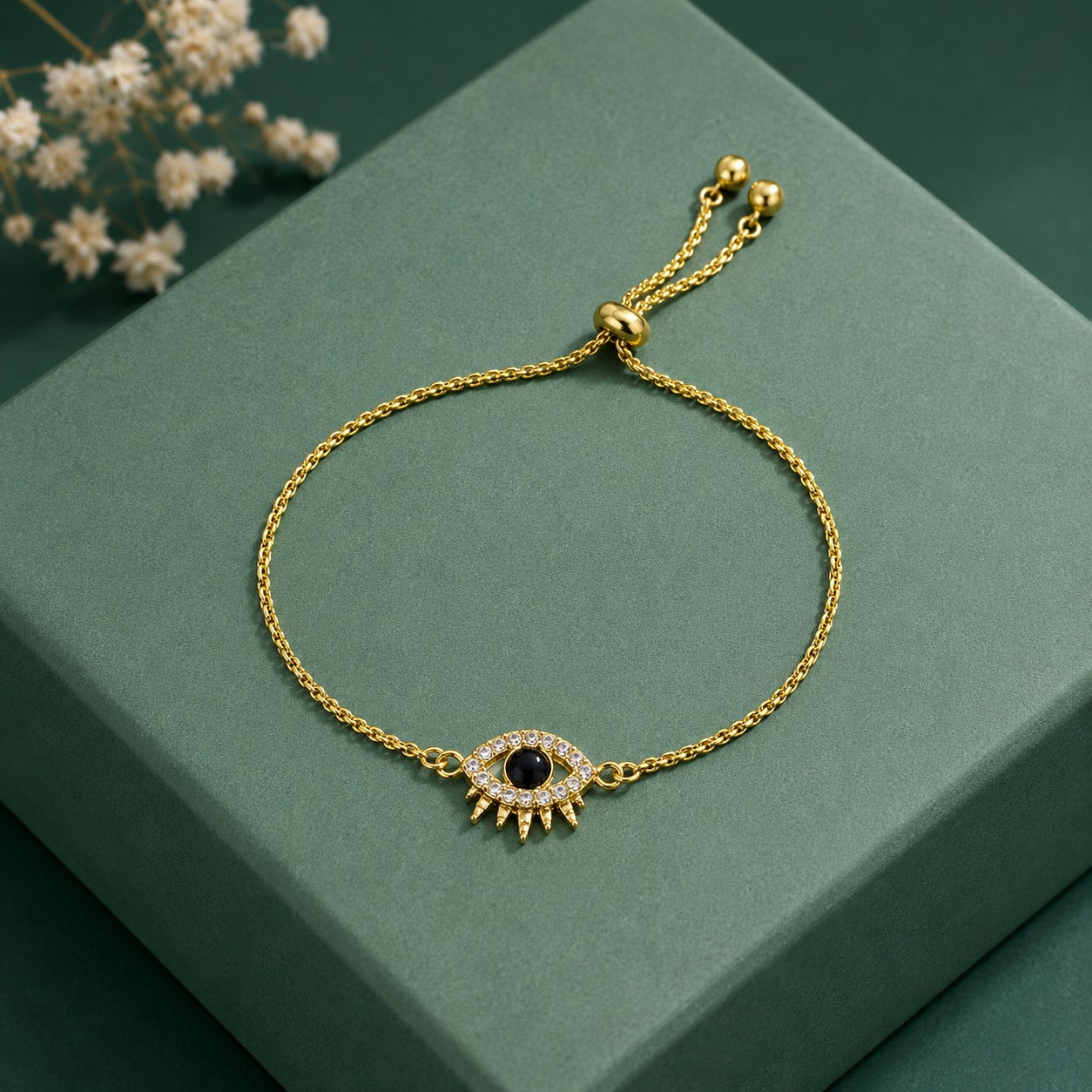Demi Fine Evil Eye Slider Bracelet