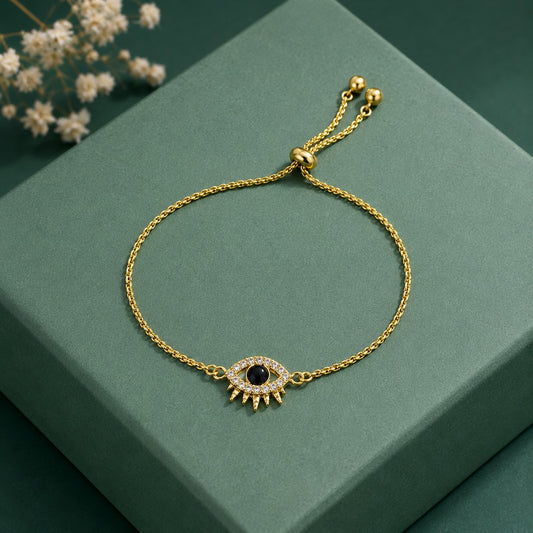 Demi Fine Evil Eye Slider Bracelet