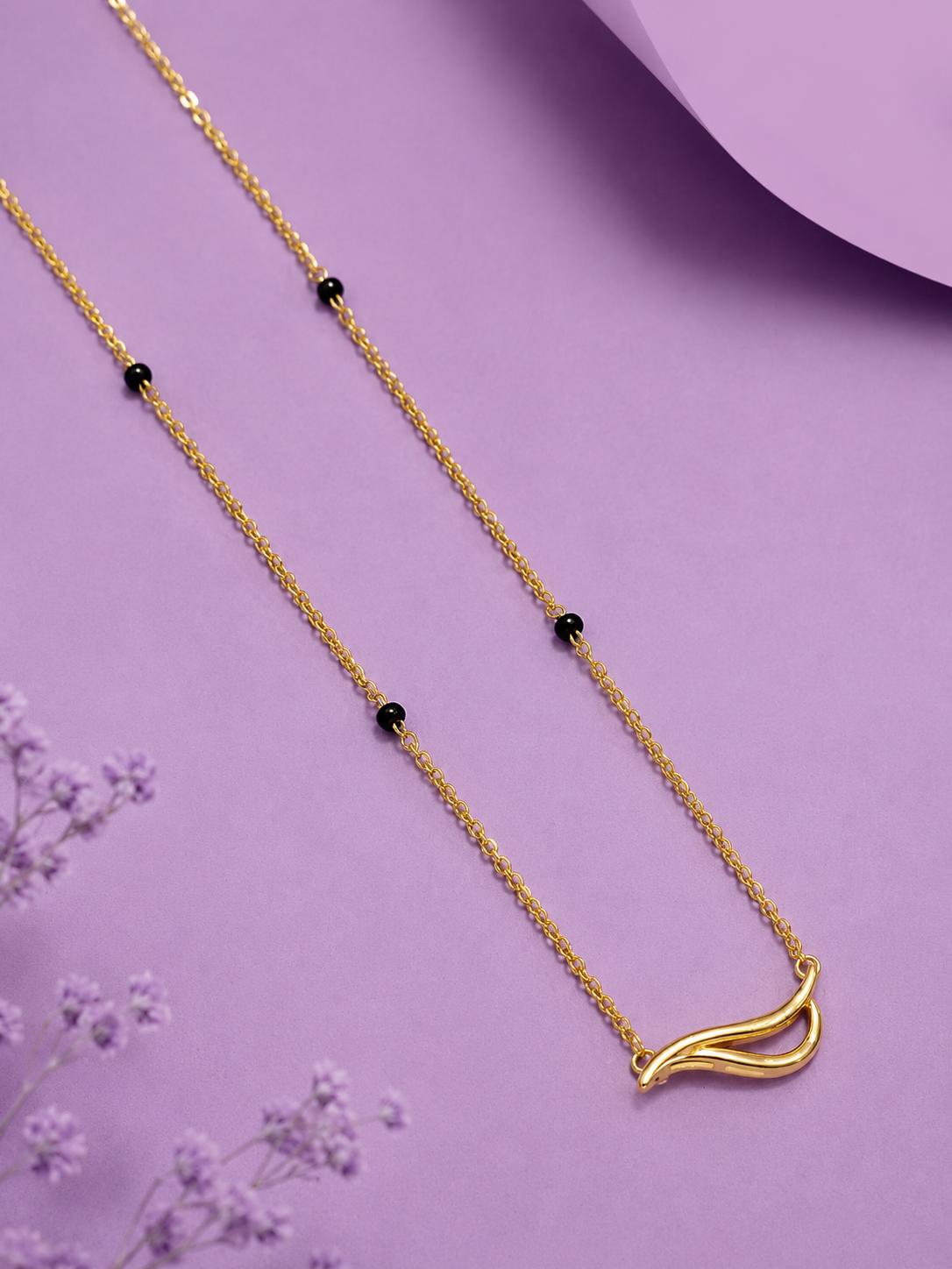 Signature Curve 9K Gold Mangalsutra