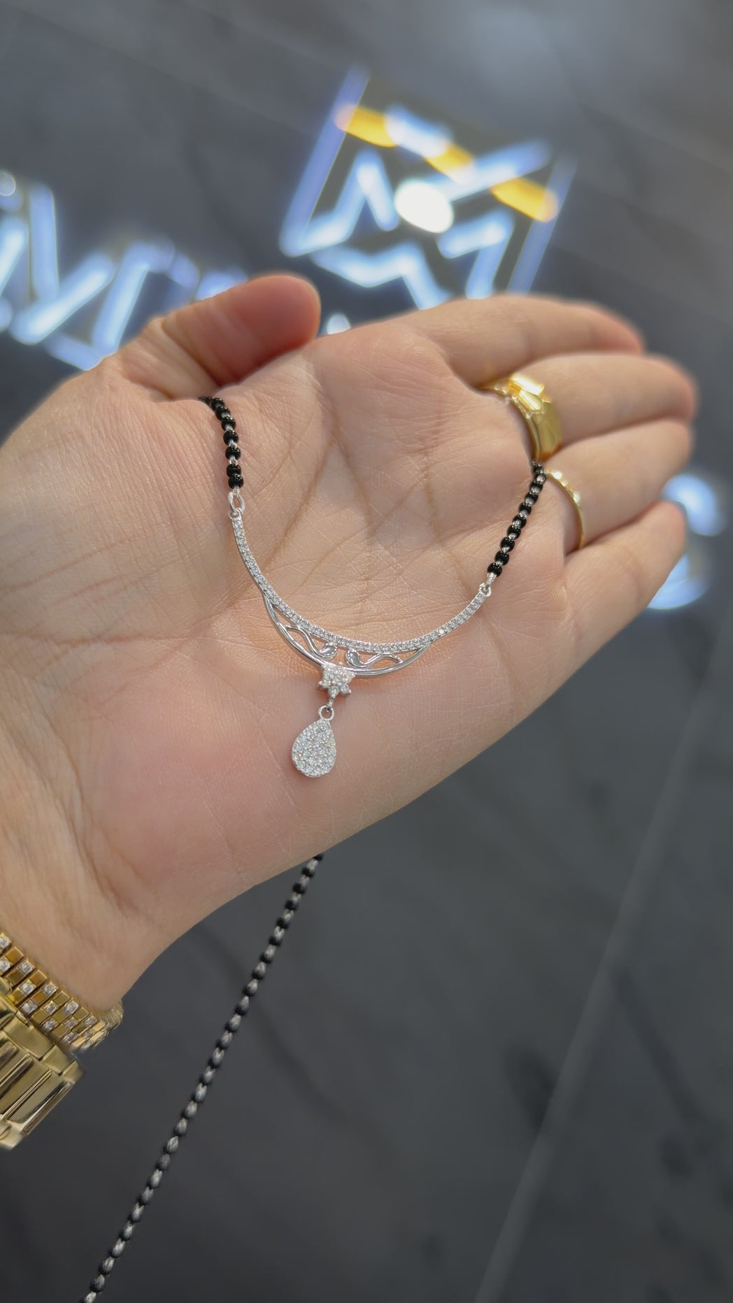 925 sterling silver mangalsutra for women